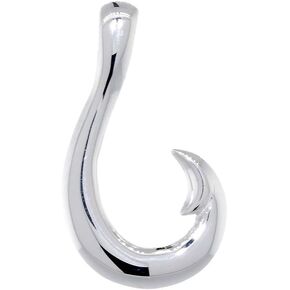 Mens or Ladies 24mm Smooth Fish Hook Charm in Kuwait