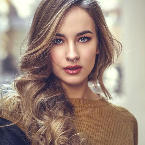 6 Pcs Nose Septum Rings 16G Horseshoe Lip Earring Ring Hoops Nose Piercing Jewelry 8mm 10mm 12mm Eyebrow Hoop Rings Piercing Jewelry in Kuwait