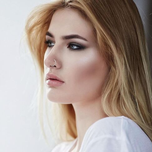 6 Pcs Nose Septum Rings 16G Horseshoe Lip Earring Ring Hoops Nose Piercing Jewelry 8mm 10mm 12mm Eyebrow Hoop Rings Piercing Jewelry in Kuwait