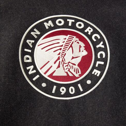 Indian Motorcycle Men's Varsity 2 Jacket, Gray - 2833181 in Saudi Arabia