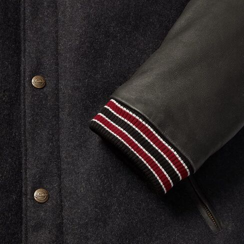 Indian Motorcycle Men's Varsity 2 Jacket, Gray - 2833181 in Saudi Arabia