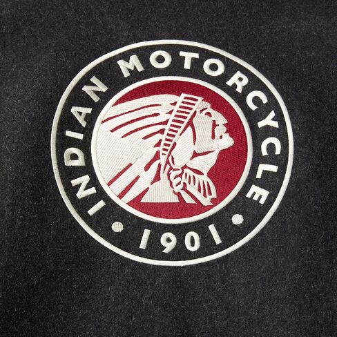 Indian Motorcycle Men's Varsity 2 Jacket, Gray - 2833181 in Saudi Arabia