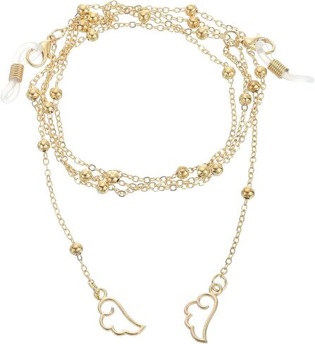 uxcell Beaded Glasses Chain, Eyeglass Chain Eyewear Retainer Eyeglasses Strap Holder Around Neck Sunglasses Chains in Saudi Arabia
