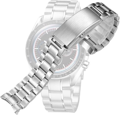 20mm Watch Band Replacement For Omega Bracelet Speedmaster Moonwatch 3570 1861 Ss Solid Link in Saudi Arabia