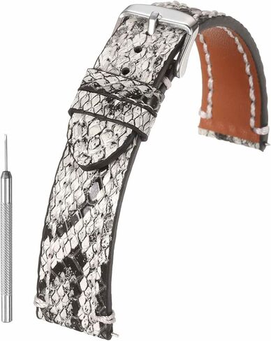 HARFINGTON Leather Watch Band Vintage Watch Strap Quick Release Wristband Replacement with Stainless Steel Pin Buckle in Saudi Arabia