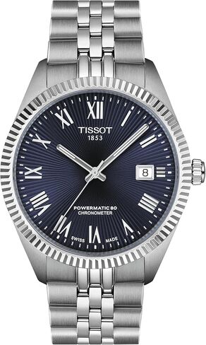 Tissot Ballade Powermatic 80 COSC 39mm, Swiss Automatic Watch for Men, Stainless Steel Case, Blue Dial, T1564081104300 in Saudi Arabia
