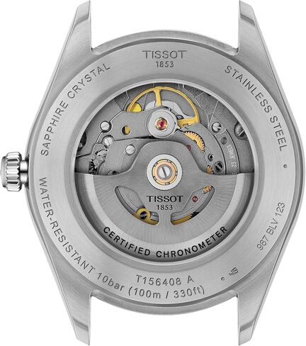 Tissot Ballade Powermatic 80 COSC 39mm, Swiss Automatic Watch for Men, Stainless Steel Case, Blue Dial, T1564081104300 in Saudi Arabia