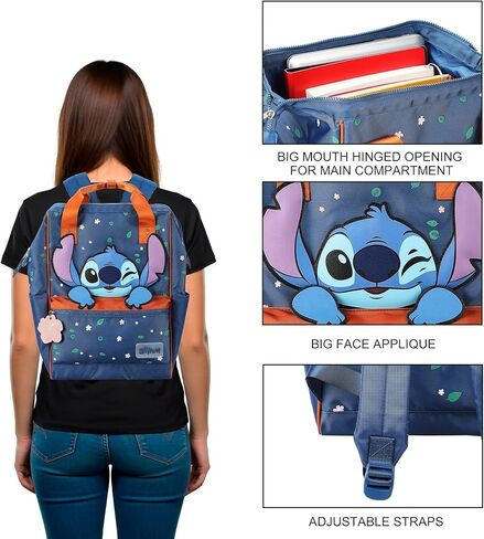 Disney Stitch Convertible Backpack and Crossbody Bag with Adjustable Straps in Saudi Arabia