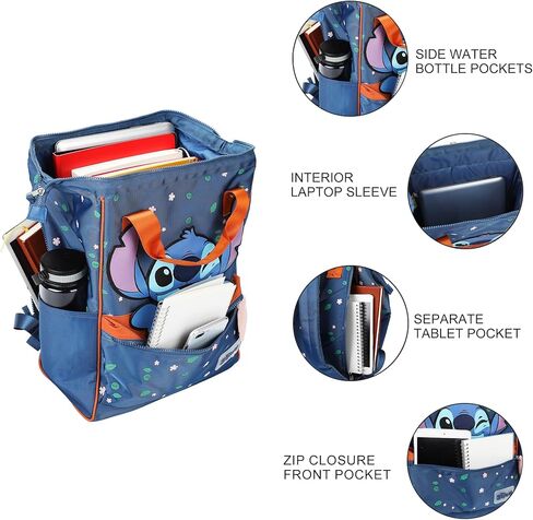 Disney Stitch Convertible Backpack and Crossbody Bag with Adjustable Straps in Saudi Arabia