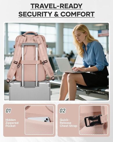 wepadre Vacuum Backpack Travel with Pump Airbag Travel Backpack with Vacuum System Vacpack Compression Backpacks Mochila de Viaje Compresion al Vacio Pink in Saudi Arabia