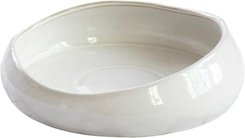 Decorative Bowl Free-Form Rim Glazed Ceramic Fruit Bowl for Kitchen Counter Ceramic Dining Room Table Centerpiecekey Bowl for Entryway Table|Dishwasher & Microwave Safe in Saudi Arabia