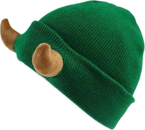 NUEAYMS Novelty Knitted Cap for Women Men Adult Beanies Hat Pullover Evil Horns Hat Unisex Halloween Hat Party Props in Saudi Arabia