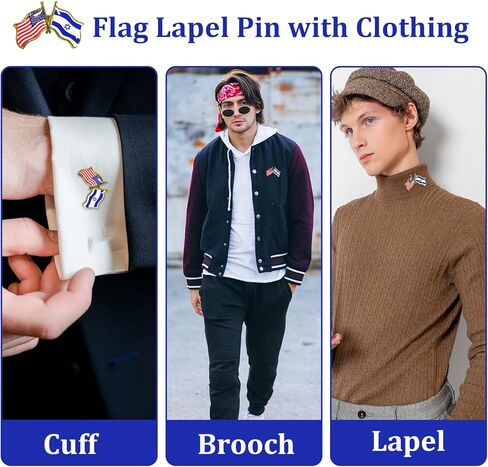 6/12 Pack America Israel Flag Lapel Pins, Metal Friendship Pin for Tie Hat Cuff Bag, Pins Badge Souvenir for Men Women in Saudi Arabia