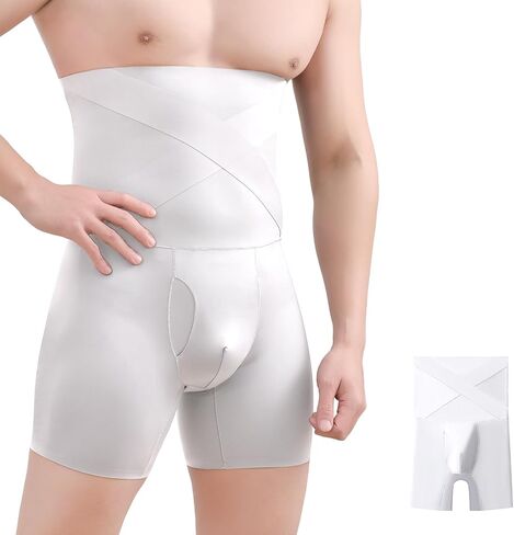 Men's Shapewear Boxer Brief X-band Girdle for Men Tummy Control Compression Short Body Slim Underwear Nylon Stretchy in Kuwait