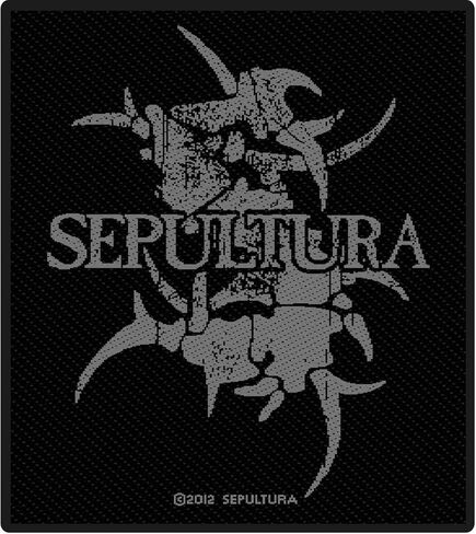 Sepultura Black Bone Logo Patch Heavy Metal Music Band المنسوجة خياطة على زين in Kuwait