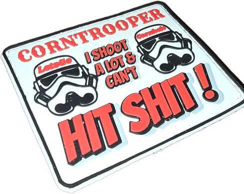 Cornhole Patch Corntrooper Funny Bag Patches Backpack or zuca Perfect for Any Starwarsfan-Inspired Item with Moral Hook Backing in Saudi Arabia