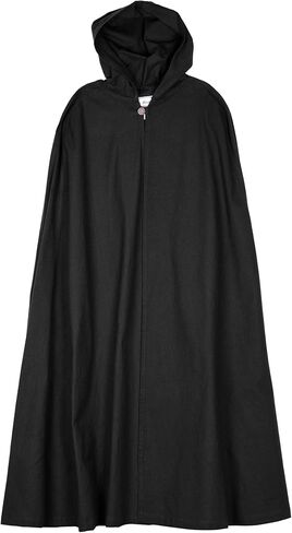 Battle-Merchant Burkhard Medieval Hooded Cloak – Unisex Cotton Cape for LARP, Viking & Renaissance Costume in Saudi Arabia
