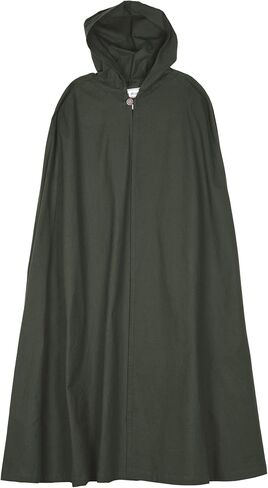 Battle-Merchant Burkhard Medieval Hooded Cloak – Unisex Cotton Cape for LARP, Viking & Renaissance Costume in Saudi Arabia