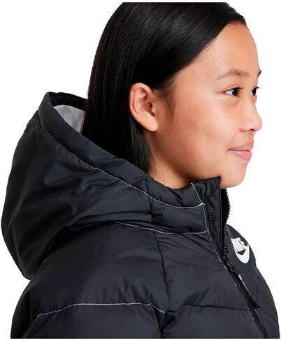 Nike Girl's Synthetic Fill Hooded Jacket (Little Kids/Big Kids) in Saudi Arabia
