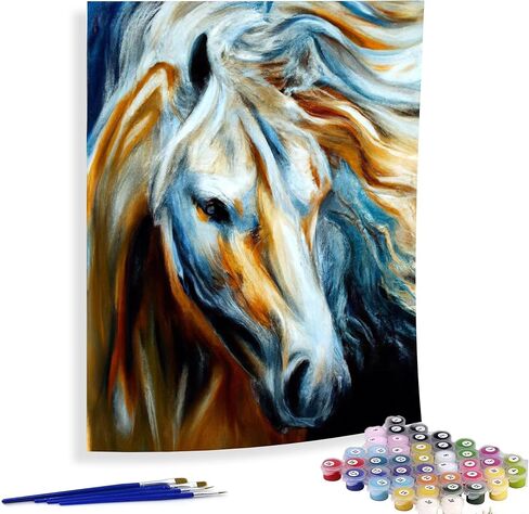 Diymood Paint by Numbers Kits for Adults Coffee, DIY Oil Painting Starry Sky Acrylic Paint by Number for Adults Beginner with Brushes for Home Wall Decor 16x20 inch in Saudi Arabia