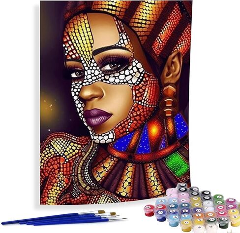 Diymood Paint by Numbers Kits for Adults Coffee, DIY Oil Painting Starry Sky Acrylic Paint by Number for Adults Beginner with Brushes for Home Wall Decor 16x20 inch in Saudi Arabia