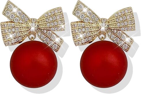 Bow Earrings Valentines Earrings for Women Valentines Day Dress Shirt Outfits Party Wear Valentine Day Gifts in Saudi Arabia