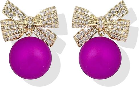 Bow Earrings Valentines Earrings for Women Valentines Day Dress Shirt Outfits Party Wear Valentine Day Gifts in Saudi Arabia