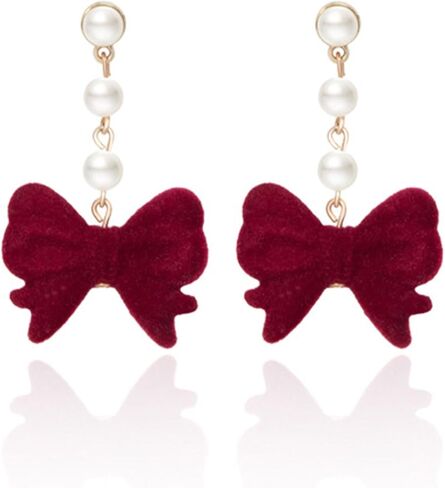 Bow Earrings Valentines Earrings for Women Valentines Day Dress Shirt Outfits Party Wear Valentine Day Gifts in Saudi Arabia