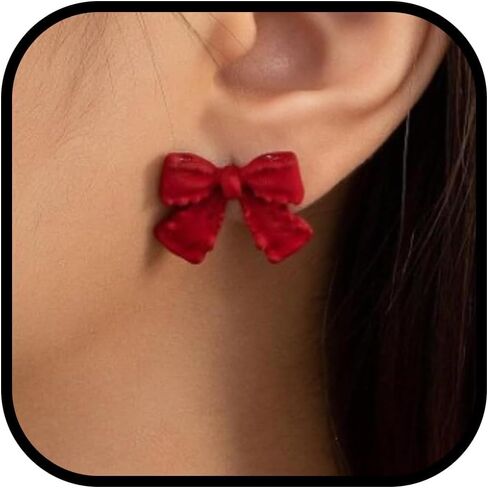 Bow Earrings Valentines Earrings for Women Valentines Day Dress Shirt Outfits Party Wear Valentine Day Gifts in Saudi Arabia
