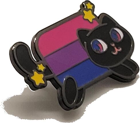 Nyan Cat فخر المينا دبوس ميمي كيتي في قوس قزح عبر Pansexual ثنائي الجنس مثليه لا جنسي غير ثنائي Aromantic فخر العلم الألوان lgbtq + in Kuwait