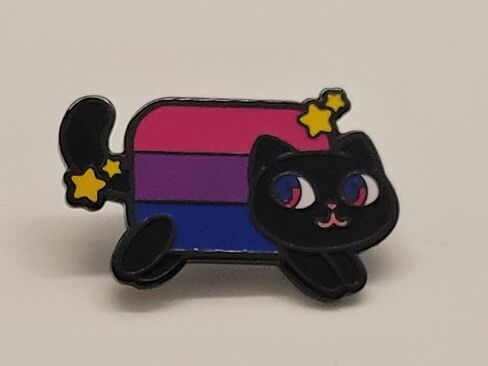 Nyan Cat فخر المينا دبوس ميمي كيتي في قوس قزح عبر Pansexual ثنائي الجنس مثليه لا جنسي غير ثنائي Aromantic فخر العلم الألوان lgbtq + in Kuwait