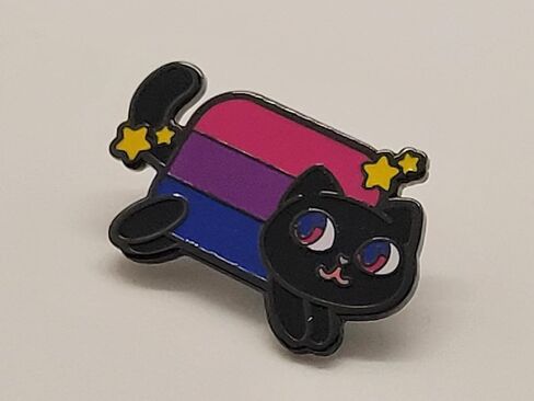 Nyan Cat فخر المينا دبوس ميمي كيتي في قوس قزح عبر Pansexual ثنائي الجنس مثليه لا جنسي غير ثنائي Aromantic فخر العلم الألوان lgbtq + in Kuwait