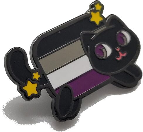 Nyan Cat فخر المينا دبوس ميمي كيتي في قوس قزح عبر Pansexual ثنائي الجنس مثليه لا جنسي غير ثنائي Aromantic فخر العلم الألوان lgbtq + in Kuwait
