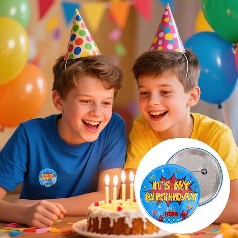 It's My Birthday Pin for Boys & Girls, Game Theme Birthday Badge Cute Button Pin Tag for Party Celebrations & Decoration Supplies in Saudi Arabia