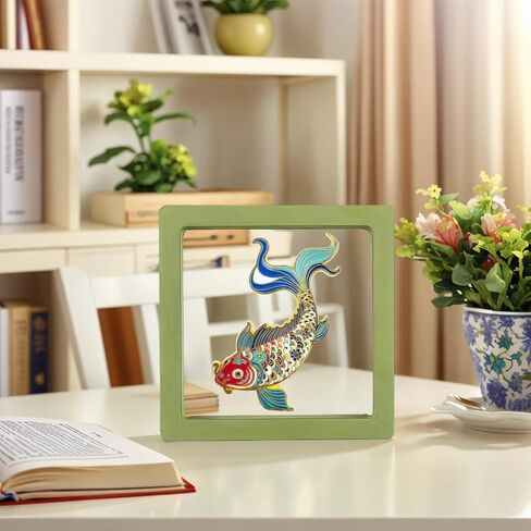 RCWG Lucky Pin, Chinese Koi Fish, Funny Button Pin, Chinese Aesthetic Enamel Lapel Pin for Backpacks, Jackets, Hats, Kids, Girls. Attract Positive Energies Wealth, Health, Luck and Peace in Kuwait