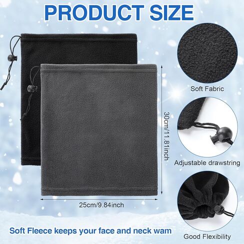 Eurzom 36 Pcs Winter Ear Warmer Headband Warmer Fleece Neck Gaiter Touch Screen Knit Gloves Set Earmuffs Face Mask Scarf Full Finger Gloves for Men Women Cold Weather Ski Running Cycling in Saudi Arabia