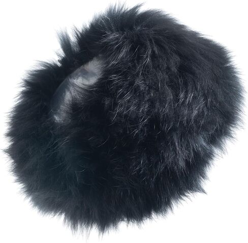 HEIZZI Fox Fur Infinity Scarf Real Fur Neck Warmer, Luxury Winter Ear Muffs Headband & Elegant Collar for women in Saudi Arabia