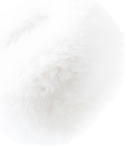 HEIZZI Fox Fur Infinity Scarf Real Fur Neck Warmer, Luxury Winter Ear Muffs Headband & Elegant Collar for women in Saudi Arabia