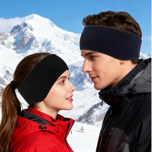 3 Pcs Ear Warmers Fleece Headband Winter Ear Warmer Headband Fleece Running Ear Muffs for Men Women Running Sport in Saudi Arabia