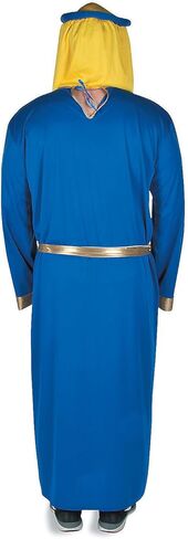 Fun Express King Costume for Men - Biblical Wise Men King Gaspar Blue Robe with Royal Cape, Crown & Sash | Adult Nativity Costume for Christmas Pageants, Church Plays & Religious Events in Saudi Arabia