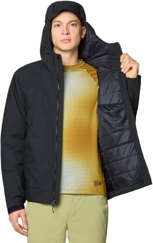 Mountain Hardwear Men's Stretch Ozonic Insulated Jacket, Black, X-Large in Saudi Arabia