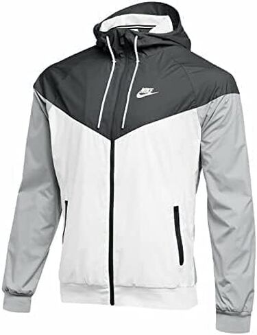 جاكيت Nike WOMEN'S TEAM WINDRUNNER (أسود/أبيض، مقاس XX-Large) in Kuwait