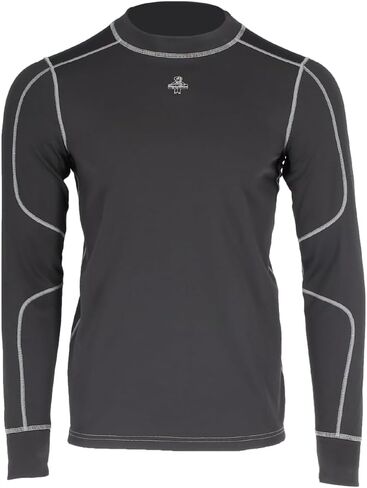 RefrigiWear Men's Heavyweight Mid Layer Top Stretch Jersey Knit Long Sleeve Base Layer in Saudi Arabia