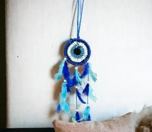 Dream Catcher with Feathers, Handmade Indians Traditional Circular Net for Wall Hanging Decor, Bedroom Kids, Home Decoration Wedding Party Blessing Gift (Dark Pink) in Saudi Arabia