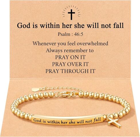Bible Verse Bracelet Christian Jewelry Gifts for Women Girls in Saudi Arabia