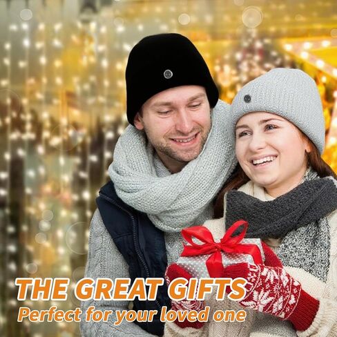 Heated Hat Rechargeable Beanie with Fast Heating, Polyester Thermal Lined Unisex Winter Cap for Outdoor Activities in Saudi Arabia