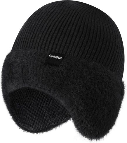 Fashion Knit Beanies Hats, Men Women Warm Beanie for Winter, Fleece Lined Beanie, Thermal Thick Snow Skull Cap in Saudi Arabia