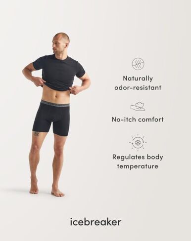 بوكسر ميرينو من Icebreaker Merino Blend 125 Cool-lite Anatomica Boxers in Kuwait