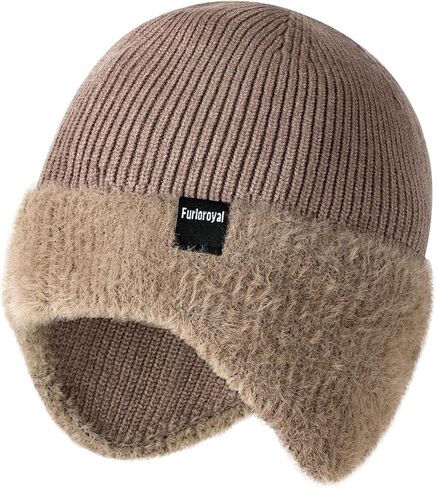 Fashion Knit Beanies Hats, Men Women Warm Beanie for Winter, Fleece Lined Beanie, Thermal Thick Snow Skull Cap in Saudi Arabia