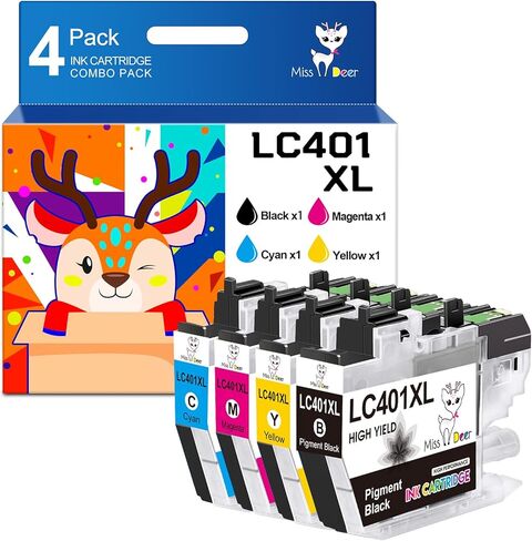 Miss Deer 3 Pack 711XL Color Ink Cartridges High Yield Compatible Replacement Ink for HP 711 711XL Ink,Work for HP Designjet T120 T520 24-in T520 36-in Printer(Cyan,Magenta,Yellow) in Saudi Arabia
